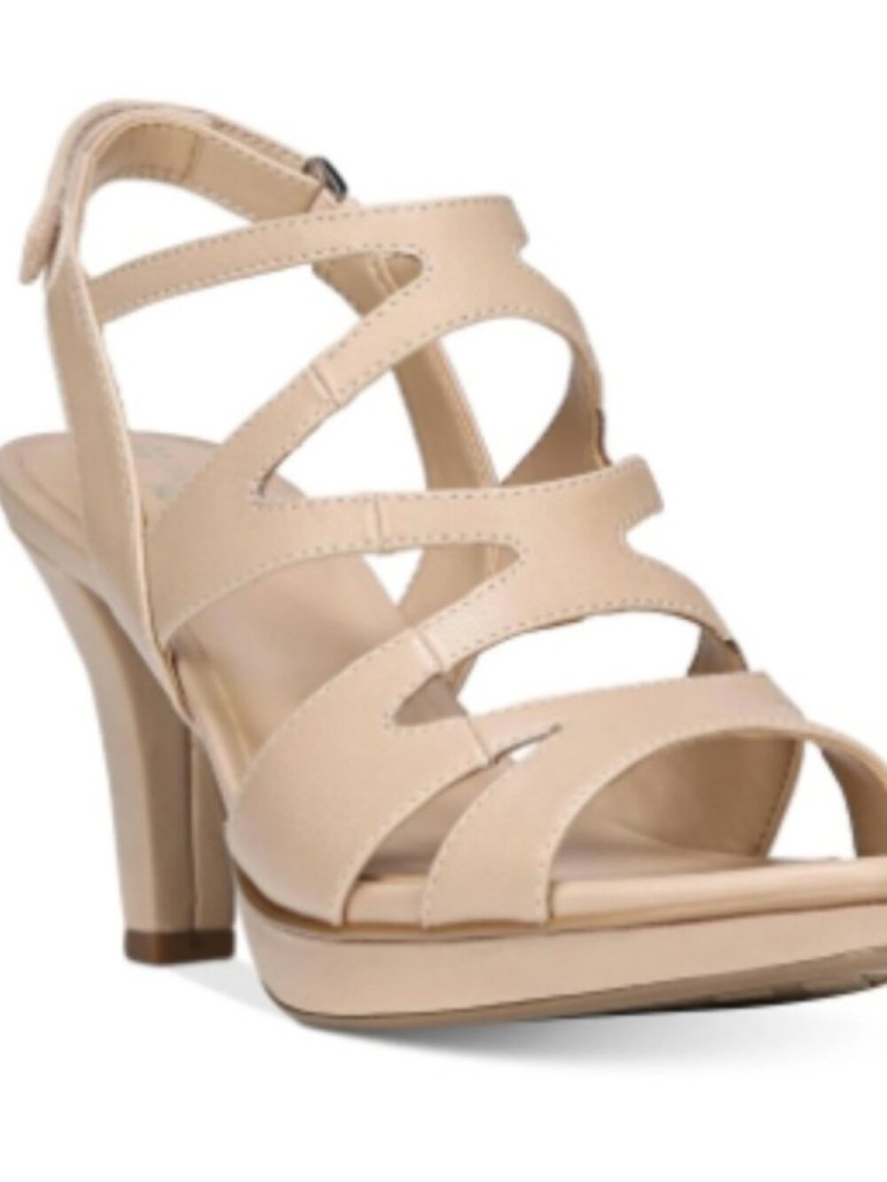 Naturalizer Tan Strappy Heeled Womens Sandals